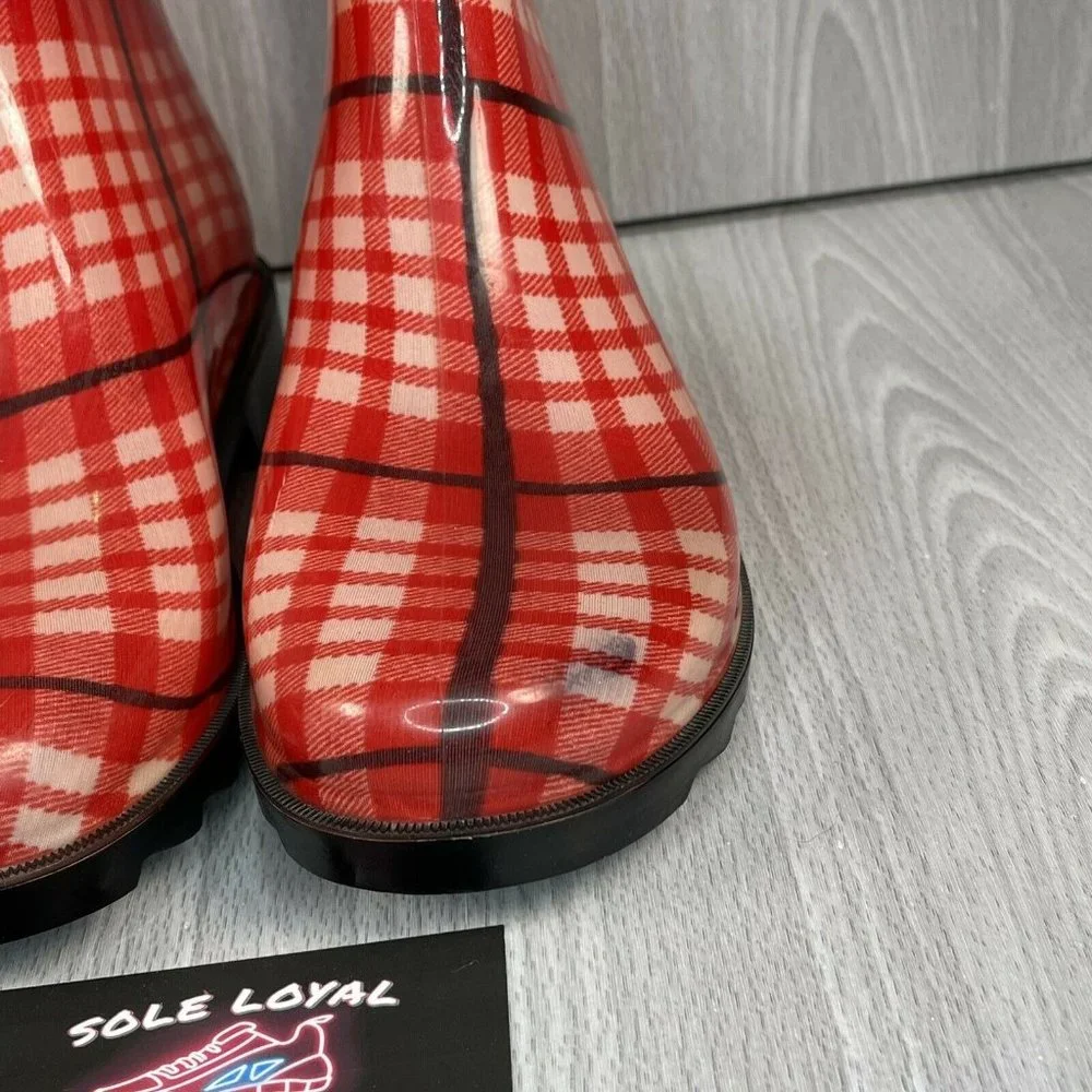 MLB Cincinnati Reds women Rain Boots Size XS 5-‎ 6
